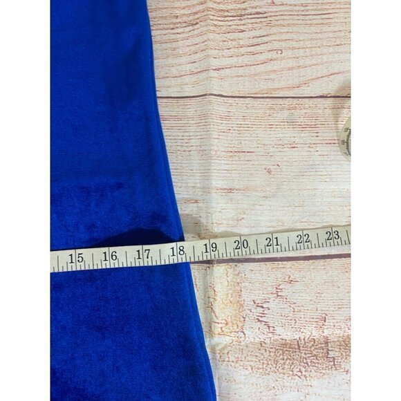 Vintage David Brown California 1980's Blue Velvet Puff Sleeve Maxi - Small - Picture 11 of 15